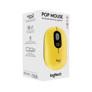 MOUSE LOGITECH POP BLUETO0TH BLACK/ YELLOW 910-006543