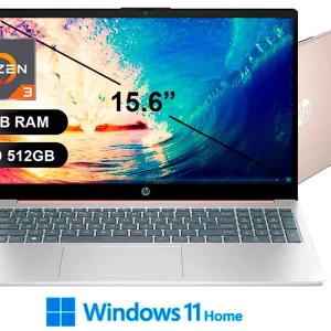 LAPTOP HP 15-FC0068LA AMD RYZEN 3 7320U/ 8GB/ SSD512GB/ W11/ 15.6/ A1UD2LA