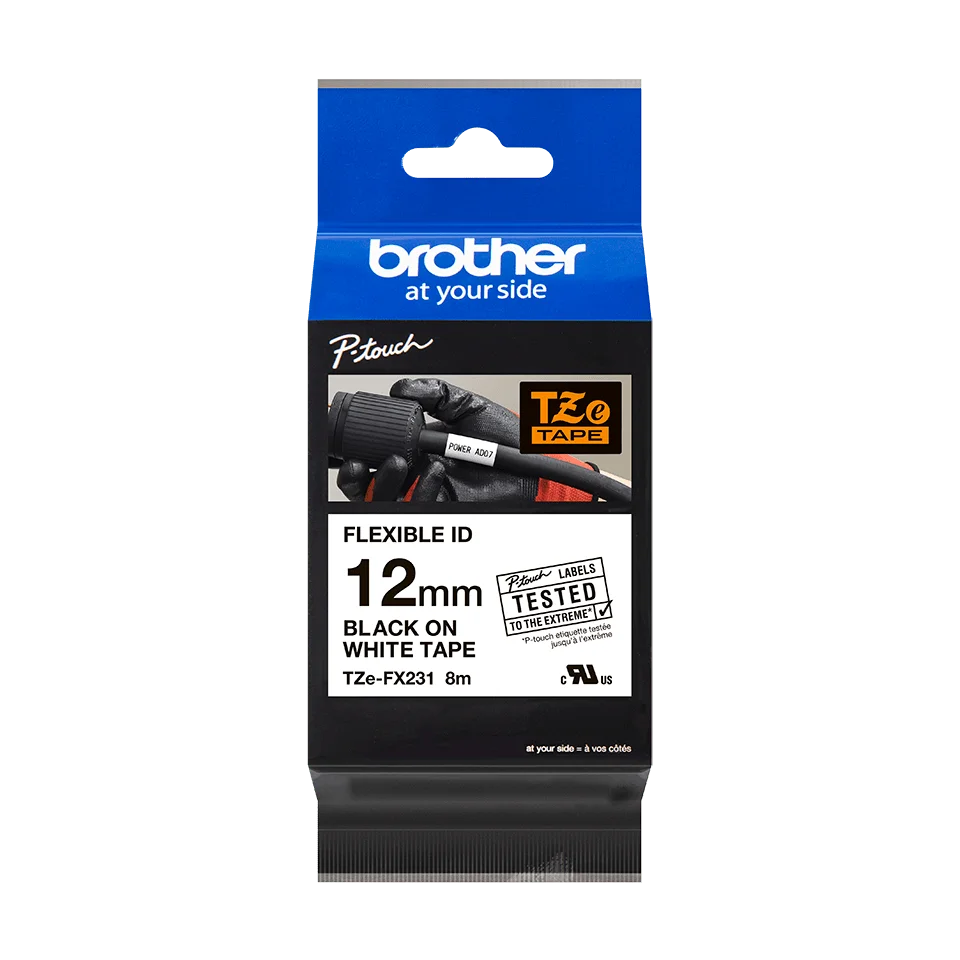 TZeFX231 Brother cinta flexible 12mm