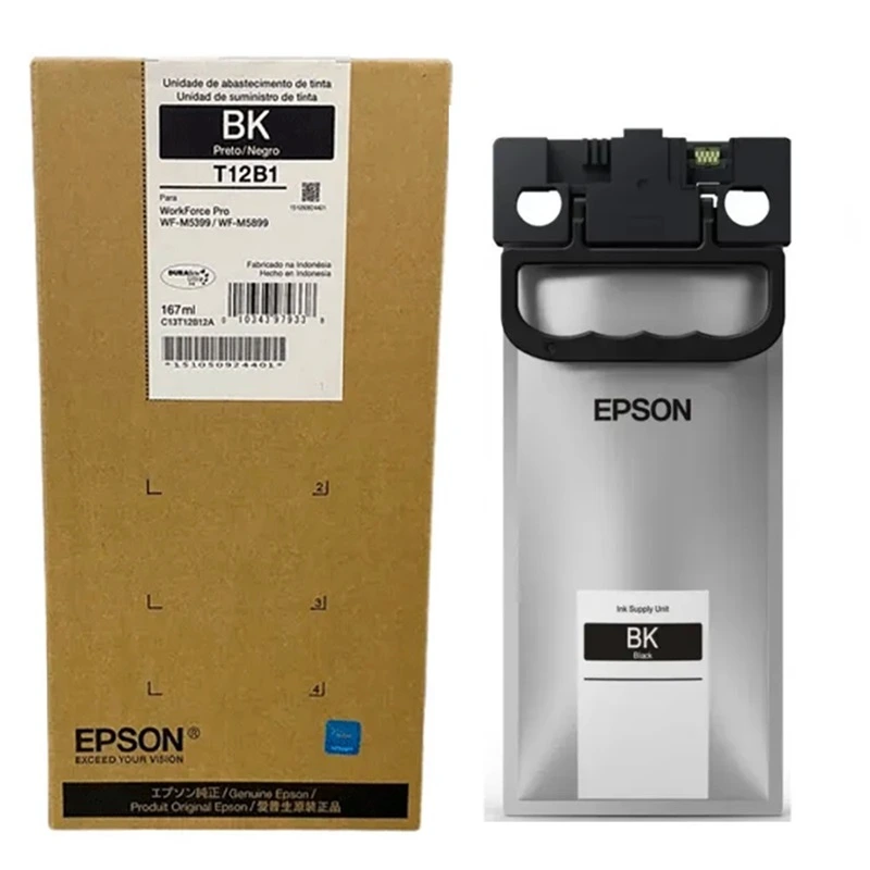Tinta Epson T12B120-AL WorkForce Pro WF-M5399, WF-M5899 Black 10,000 Páginas